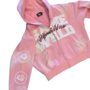 SAME WRLD pink Womens hoodie NWOT